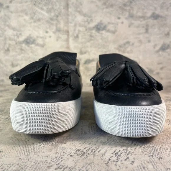 Longchamp Fall 2015 Ready to Wear Collection platform black leather loafers - Picture 4 of 14